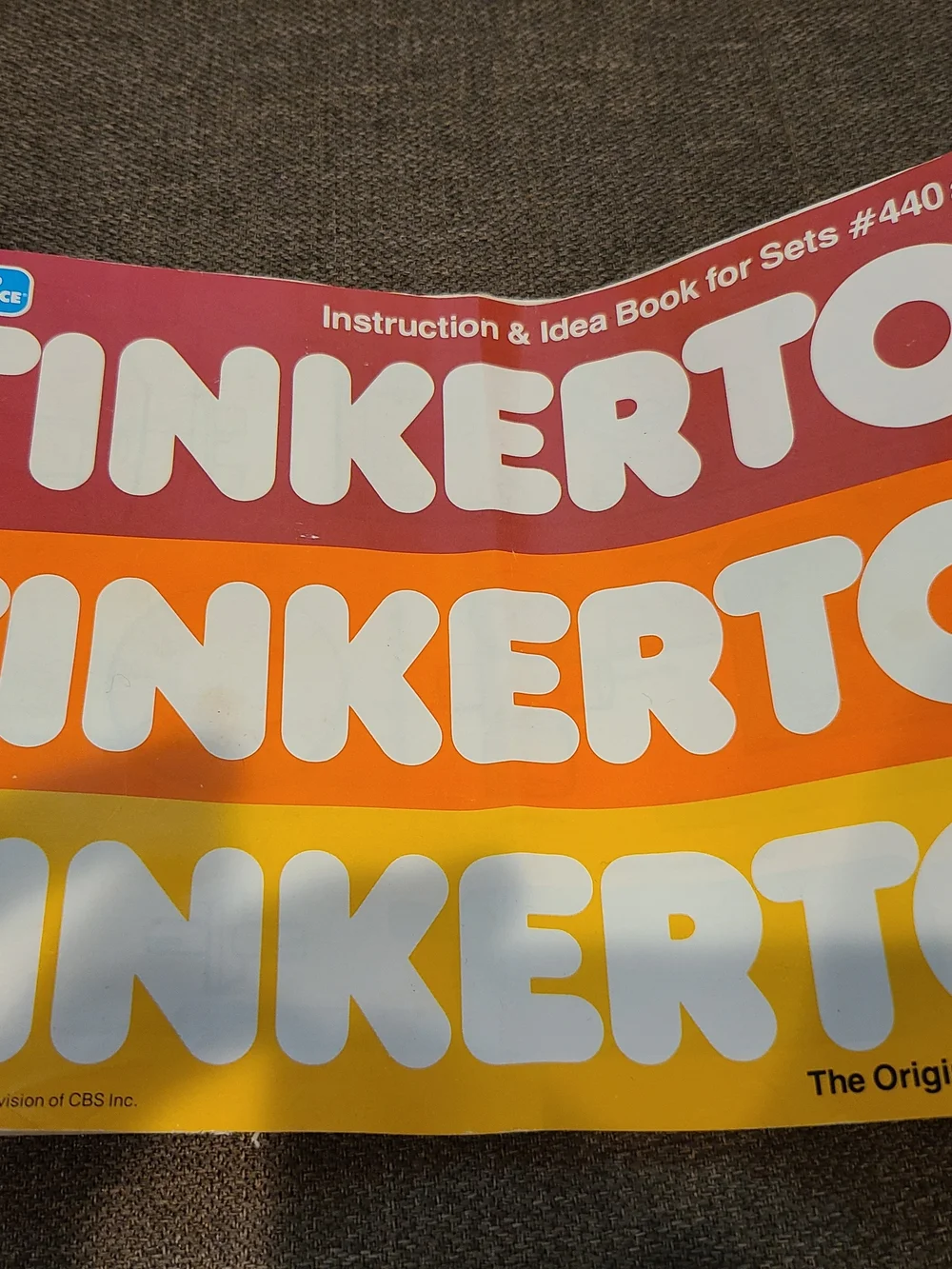 Vintage Child Guidance (CBS Toys) Tinkertoy Set #440
